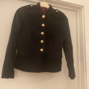 Talbots Black Blazer with Gold Buttons